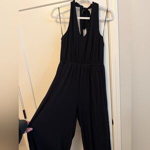 Old Navy Black Halter Wide-Leg Jumpsuit
